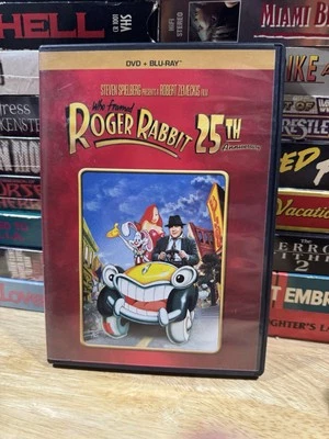 Who Framed Roger Rabbit (DVD, Blu-Ray, 1988, 2-Disc Set) Acme Looney Tunes RARE Foto 1 de 4