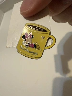 Disney Hidden Mickey Pin 2007 Minnie Mouse Yellow Coffee Mug Cup 41191 - Image 1 of 2
