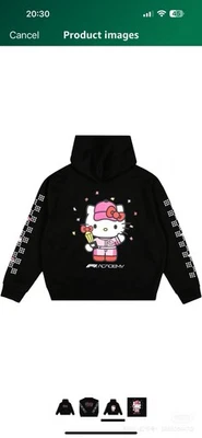 Черная толстовка с капюшоном унисекс Hello Kitty F1 Academy Las Vegas Grand Prix размер M - Изображение 1 из 2