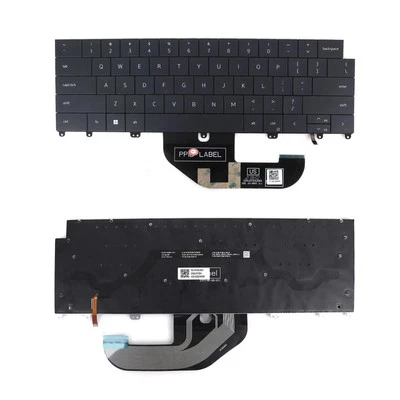 Teclado para notebook dos EUA para Dell XPS 13 Plus 9320 preto com iluminação traseira para Win8 - Imagem 1 de 4