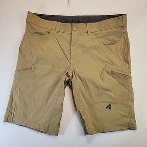 Eddie Bauer Shorts Mens 40 First Ascent Guide Pro Khaki Tan Cargo Hiking Stretch - Picture 1 of 10