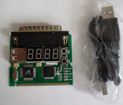 Universal Notebook 4-Digit Diagnostic Card - US SELLER - POST Test Tool LPT USB - Image 1 of 2