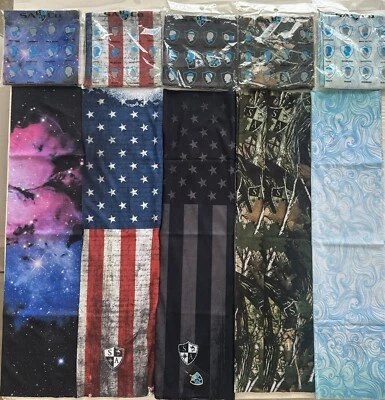 Juego de 5 - SA Co. Protector facial / Polaina para cuello / Bandana / Diadema / Pasamontañas Foto 1 de 2