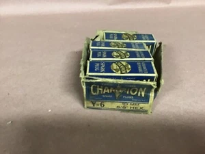 VINTAGE NOS Y-6 CHAMPION WORLD SIGN SPARK PLUGS - Picture 1 of 4