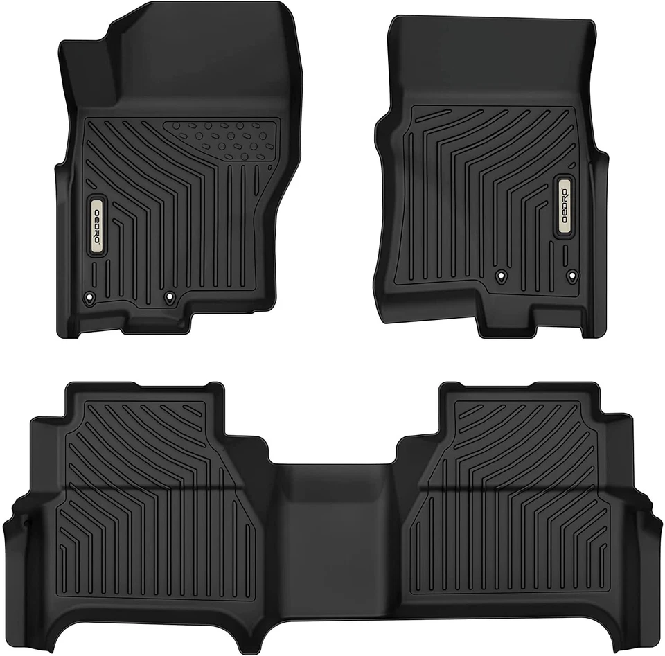 OEDRO  Floor Mat Liners For 2022-2025 Nissan Frontier Crew Cab TPE All-Weather - Image 1 of 4