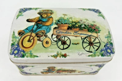 GARDEN EXPRESS tin container 1996 Tin Box Company Peggy Abrams - Image 1 of 4