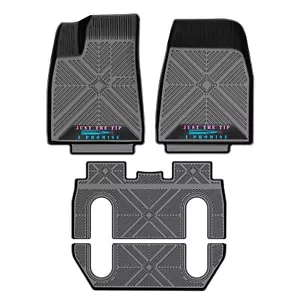 Torcia All-Weather Floor Mats 4Pcs Custom Fit 2015-2020 Tesla Model X 6 Seater | - Picture 1 of 6