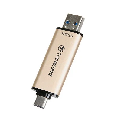 128 Go Transcend JetFlash 930C 2-En-1 USB3.2 Flash Drive - Photo 1/4