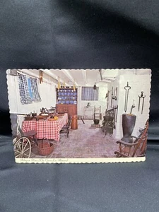 Fairfax Virginia Curtis Lee Mansión Invierno Cocina Histórica Cromo Postal - Imagen 1 de 5