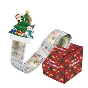 Christmas Money Box for Cash Gift Pull Christmas Party Gifts Surprise Christm... - Picture 1 of 7