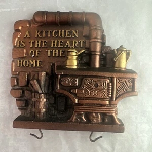 1974 Miller Studios A Kitchen Is The Heart Of The Home Wall Decor Vintage Stove - Picture 1 of 12