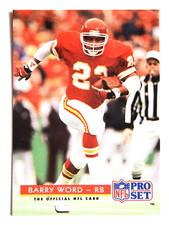 Barry Word #206 Pro Set 1992 Football Card (Kansas City Chiefs) VG