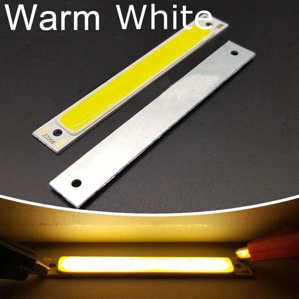 1/5/10x LED COB Strip Light Bulb 60mm 3W LED Work Light DIY Lamp Source Chips 3V - Image 1 of 1
