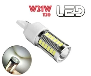 1 Bombilla LED T20 W21W Luces De Reversa Marcha Atrás Iluminación Lente - Imagen 1 de 3
