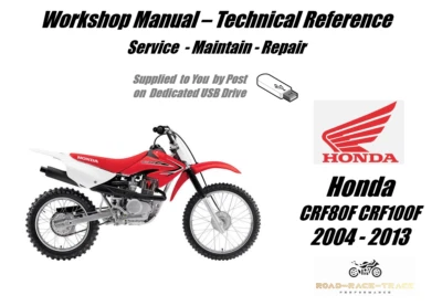 Honda CRF80F CRF80 F CRF 80 F CRF100F CRF100 F   2004 - 2013 Workshop Manual USB - Image 1 of 4