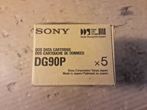5er-Pack Sony DG90P Datenband/Kassette neu versiegelt 2,0 GB 90 M 295 Fuß, NEU - Bild 1 von 4