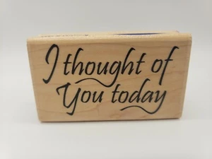Stampabilities Thought Of You Today Rubber Stamp - Picture 1 of 10