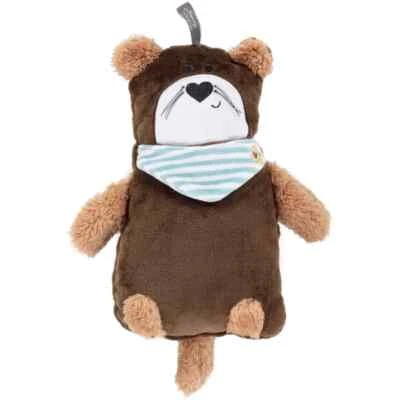 Fashy Kinderwärmflasche Otter "Olivia" Tier Bezug Kuscheltier 0,8L Wärmflasche