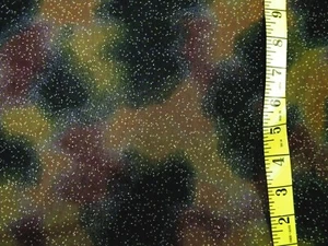 HALLOWEEN FARBEN MIT GOLD GLITZER AUF NETZ TRANSPARENTER STOFF METERWARE - Bild 1 von 1