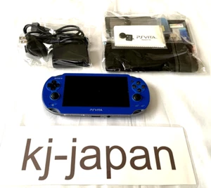 Sony PS Vita PCH-1000 ZA04 Sapphire Blue Wi-Fi Model with Accessories - Picture 1 of 10