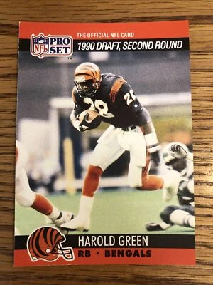 Harold Green 1990 Pro Set Bengals #707   *B468* - Image 1 of 2