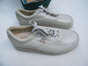 SAS Time Out Tripad Comfort Bone Color Leather Walking Shoes Sz 10 S Store Demo - Picture 1 of 7