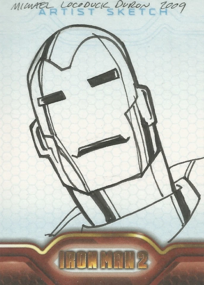 Iron Man 2 - Michael Locoduck Duron Sketch Card - Image 1 of 1