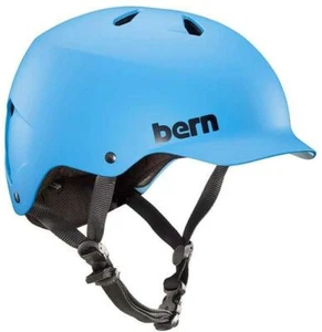 Bern Watts EPS Visier Urban Commute Helm Fahrradhelm Summer Watts matt Cyan Blau - Bild 1 von 1