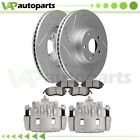 Front Brake Calipers Rotors And Ceramic Pads Drilled Slot For Subaru Forester