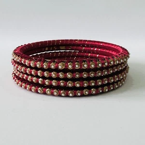 Brazaletes - Bollywood Churi - India Paquistaní Bengalí - Eid Diwali Boda Fiesta - Imagen 1 de 22