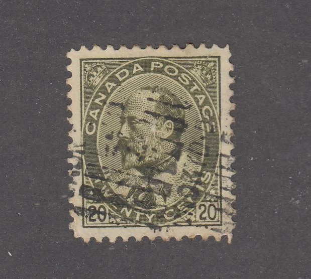 CANADA # 94i VF-LIGHT USED KEV11 20cts CAT VALUE $125 - Image 1 of 1