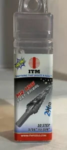 Trapano avvitatore a spirale veloce ITM M2HSS da 3/16" a 3/4" 10 passi per lamiera nuovo - Foto 1 di 6