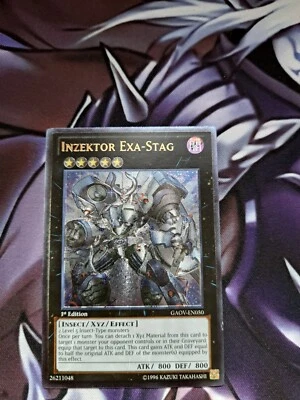Yugioh Inzektor Exa-Stag GAOV-EN050 Ultimate Rare 1. Auflage - Bild 1 von 2