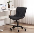 Youtaste Office Chair Modern Armless Swiveling Height Adjustment Black