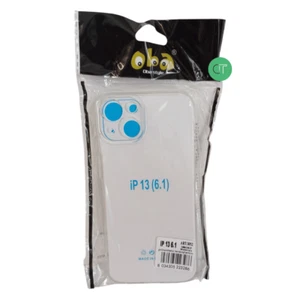COVER CUSTODIA TPU IN GOMMA MORBIDA MASSIMA PROTEZIONE IPHONE 13 CON TASTI - Picture 1 of 2