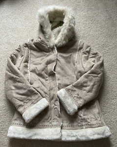 Girls Big Chill Faux Suede Jacket Size Large 14/16 - Picture 1 of 11