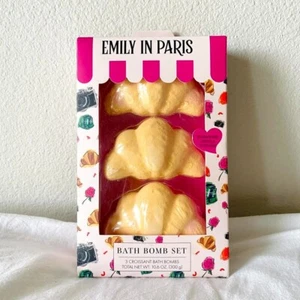 Emily In Paris Netflix Bath Bombs Strawberry Vanilla Scented Croissant BRAND NEW - Picture 1 of 5