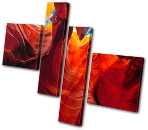 Arte en lona impresión de imagen foto de pared cuevas de Arizona antílope cañón arenisca EE. UU. - Imagen 1 de 1