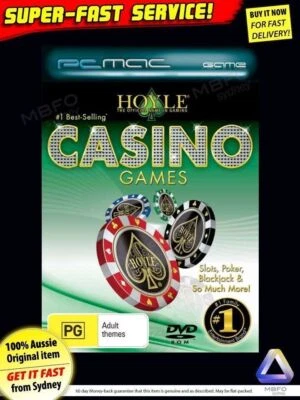Hoyle 80 Card *Casino *Pokies *Games *NEW *For PC Windows 7 XP computer software - Image 1 of 4