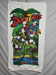 Vintage Disney Duck Tales Scrooge Bath Beach Towel 59cm x 120cm (B3) - Picture 1 of 7