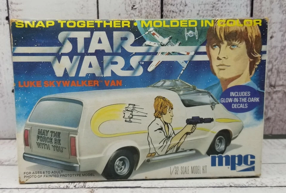 Star Wars Original Luke Skywalker Van Model Kit Cello Lot (2) Vintage 1970s - Image 1 of 4