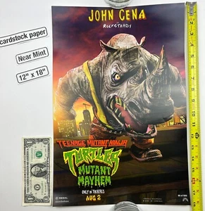 Teenage Mutant Ninja Turtles Rocksteady John Cena 12 x 18 Poster 2023 - Picture 1 of 5