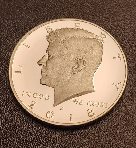 2018 S SILVER PROOF Kennedy Half Dollar - From Proof Set Cover