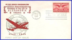 USA4 #C40 U/A SANDERS FDC   Alexandria VA Bicentennial - Imagen 1 de 1