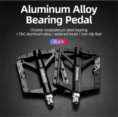 Rodamientos de semillas ROCKBROS pedales de bicicleta de montaña 9/16" MTB pedales planos de bicicleta de carretera Foto 1 de 4