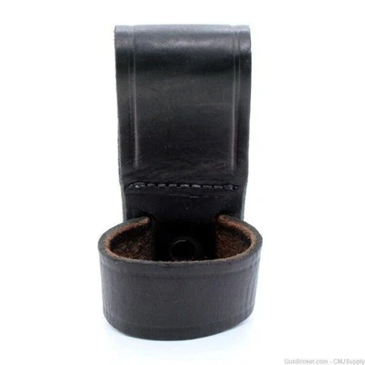 Flashlight C or D Cell Holder Black Leather For 2.25" Belt Gould & Goodrich