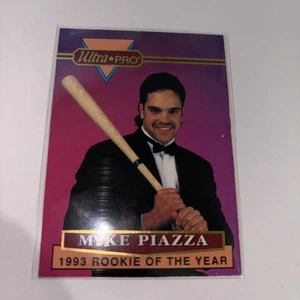 1994 Ultra Pro Mike Piazza 1993 ROOKIE OF THE YEAR card #1 of 6 LA Dodgers - Picture 1 of 4