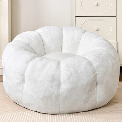 Bean Bag Chairs for Adults, Teens Beanbag Reading Chair with Petal Arm Rest, ... - Image 1 of 4