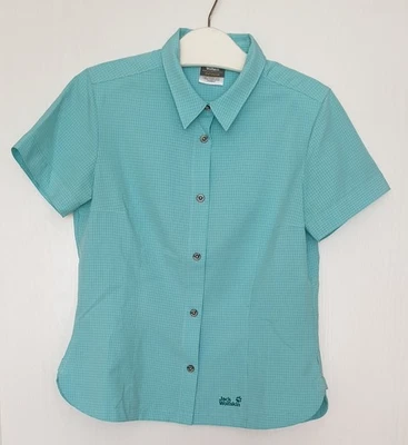 * Jack Wolfskin-OUTDOOR / Damenhemd / Wanderhemd / Gr. M / hellblau-kariert * - Bild 1 von 4