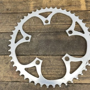 Takagi XT 48T Chainring 110mm BCD 5-Bolt Silver Alloy Road Bike Vintage 48 Tooth - Picture 1 of 8